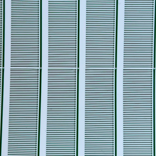 Green barcode pattern strips close up