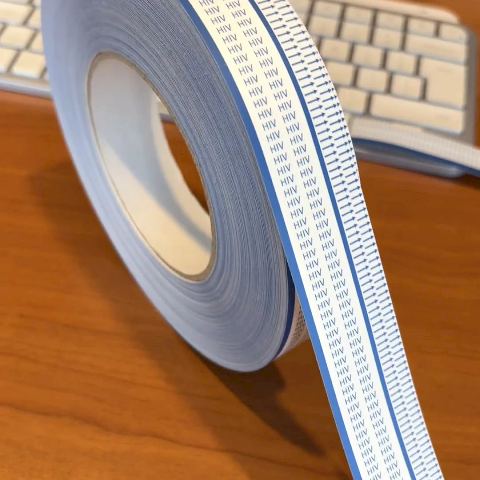 Hiv arrow printed tape roll desk