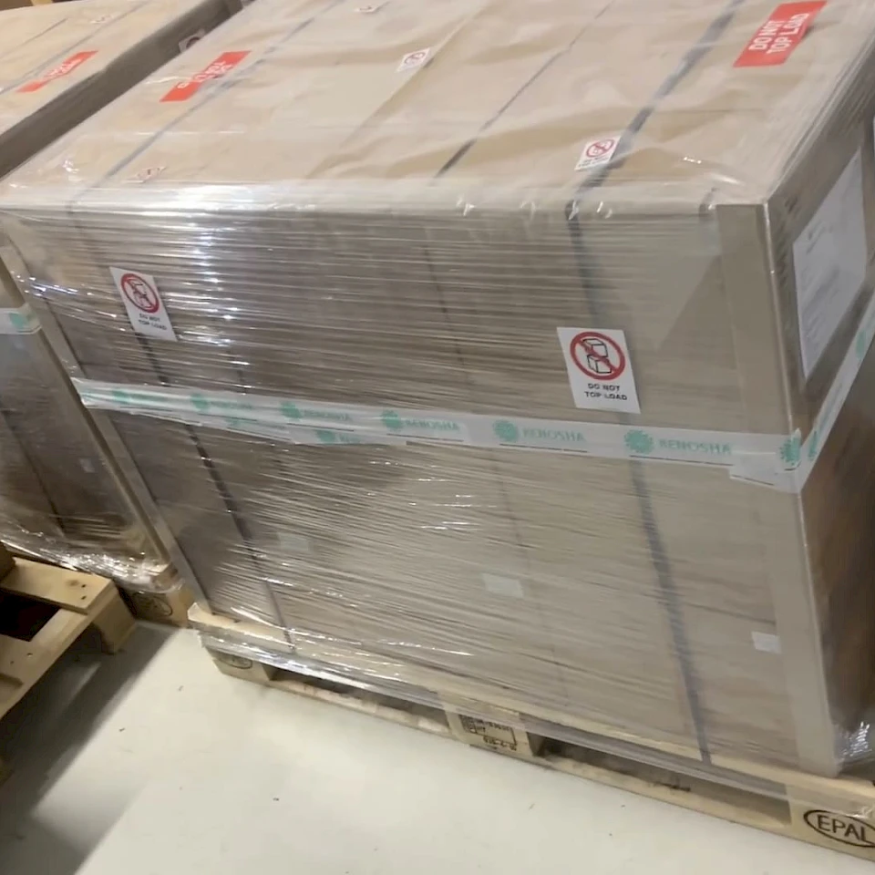 Kenosha taped pallets ready for shipping