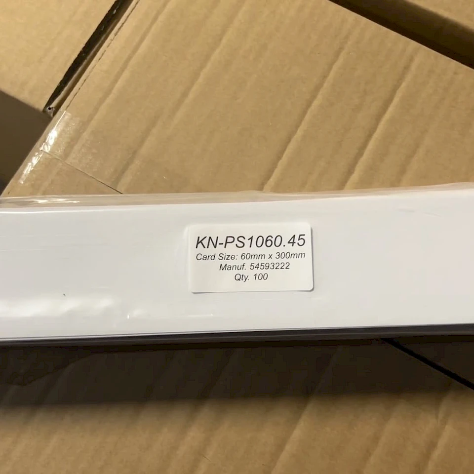 KN ps1060 card pack in plastic on cartons