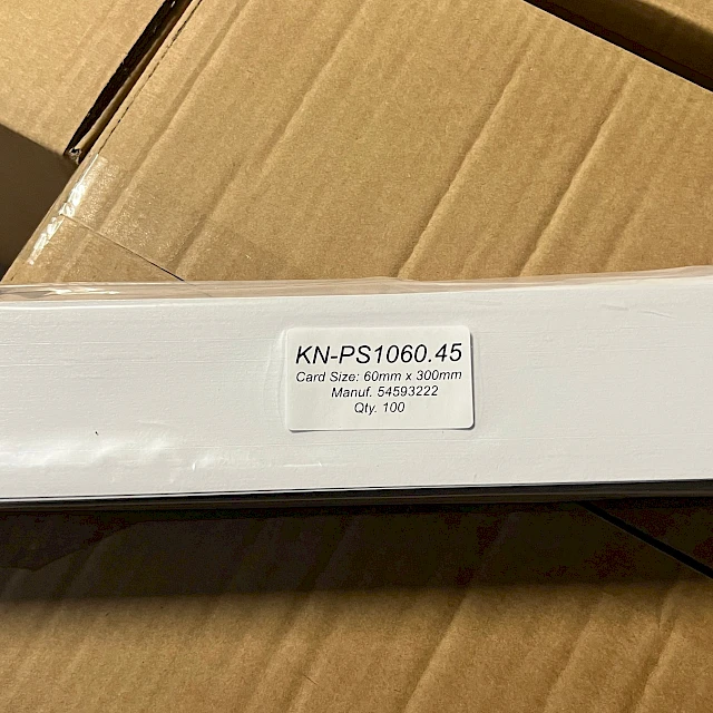 KN ps1060 card pack in plastic on cartons