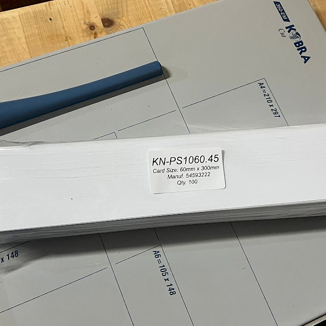 KN ps1060 card pack on paper guillotine