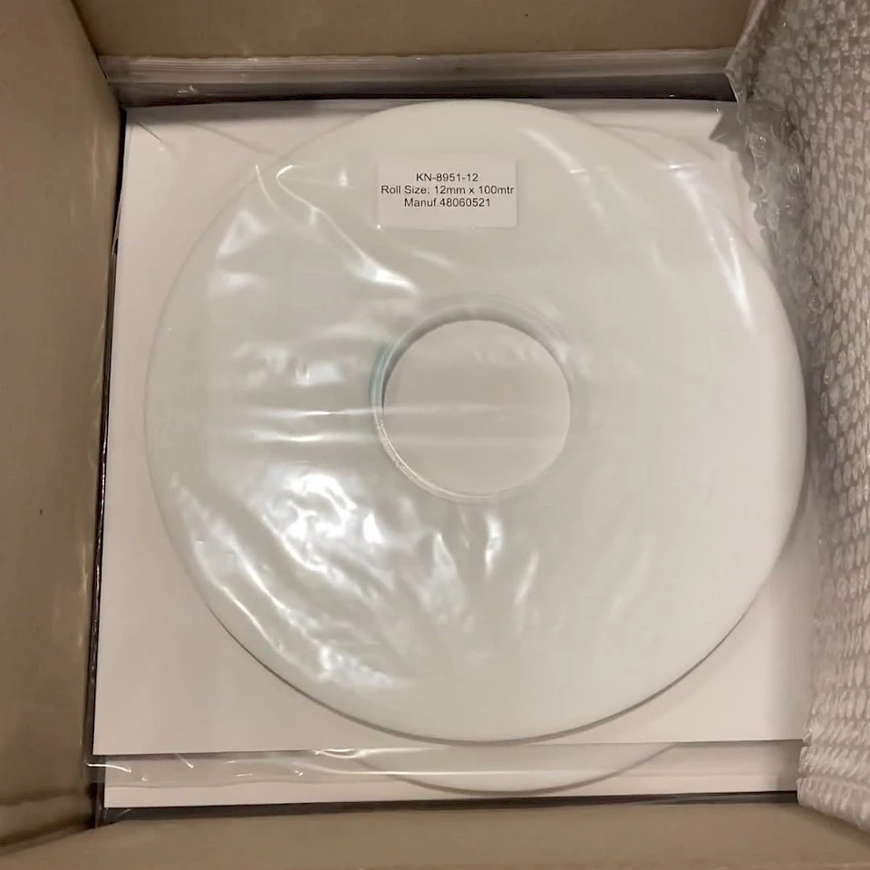 KN roll in box with bubble wrap