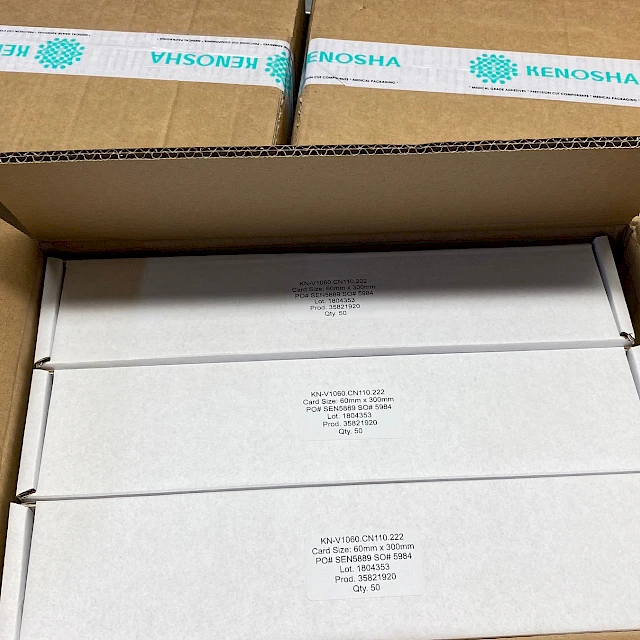 KN v1060 cn110 card boxes kenosha tape carton