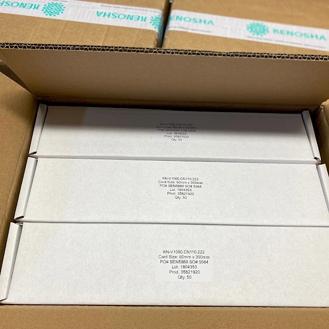 KN v1060 cn110 card boxes kenosha tape carton
