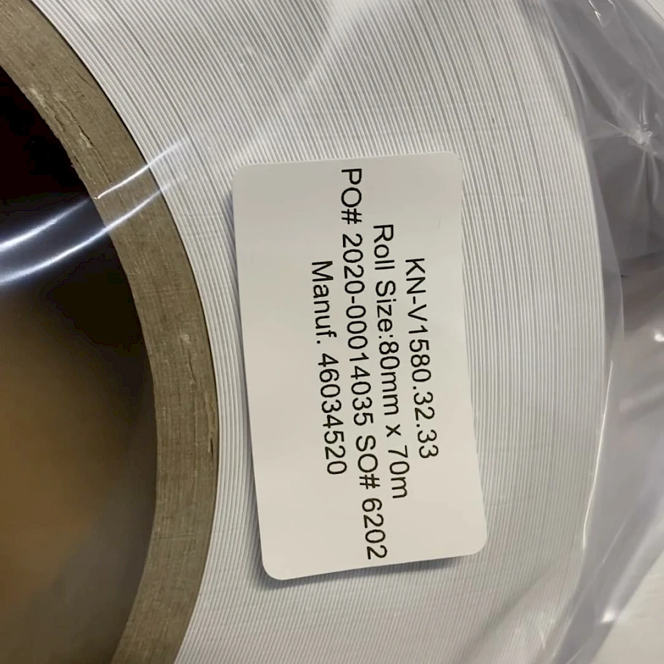 KN v1580 roll label 80mm x 70m