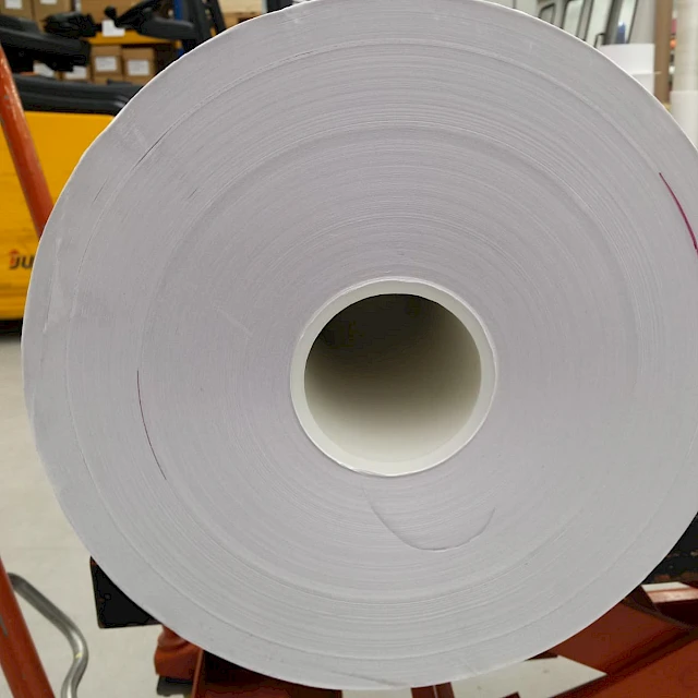 Large white roll on lift table