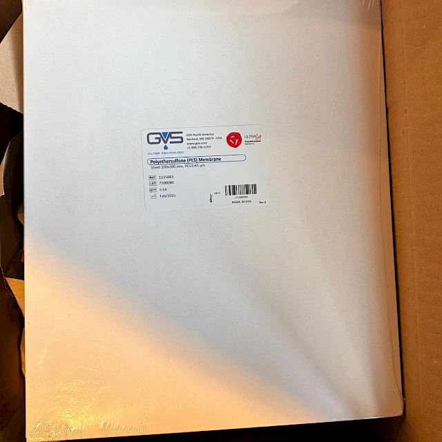 Membrane sheet pack in open carton