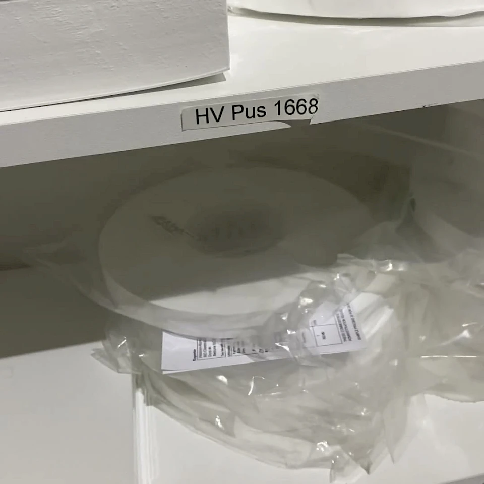 Membrane sheets and bagged roll on shelf