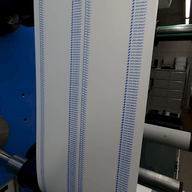 Printed web running on machine