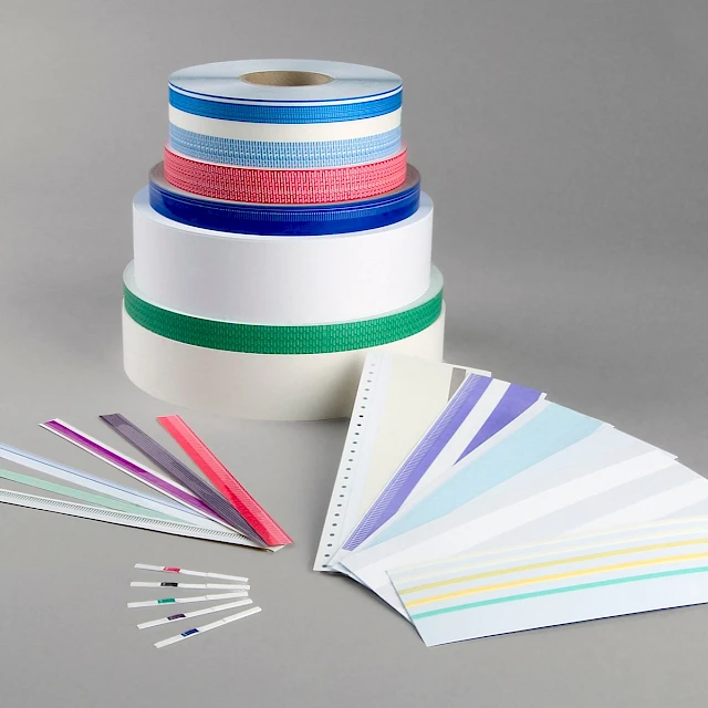 Product lineup colored tape rolls and strips