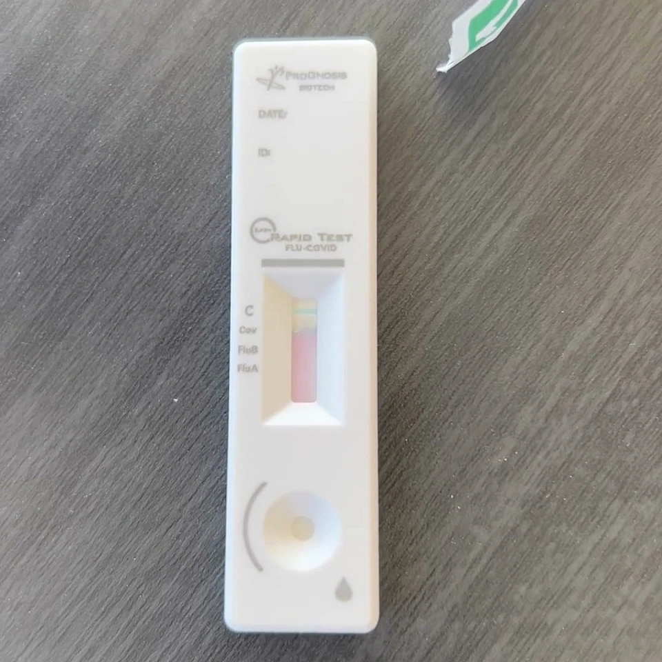 Single flu covid rapid test with pouch