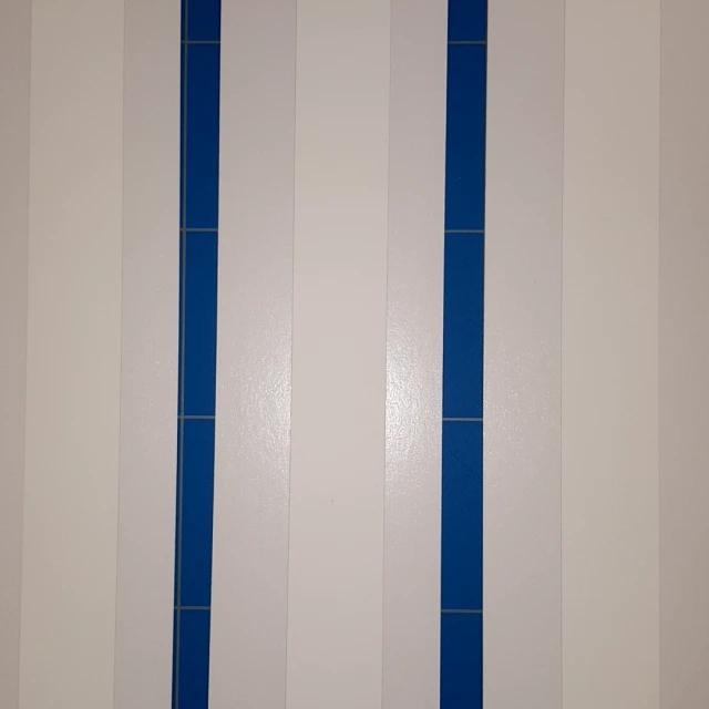 White card with blue gaps closeup