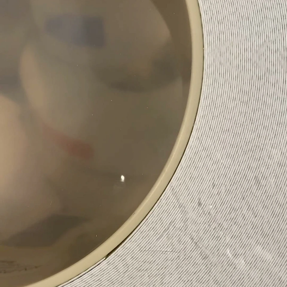 White tape roll core close up